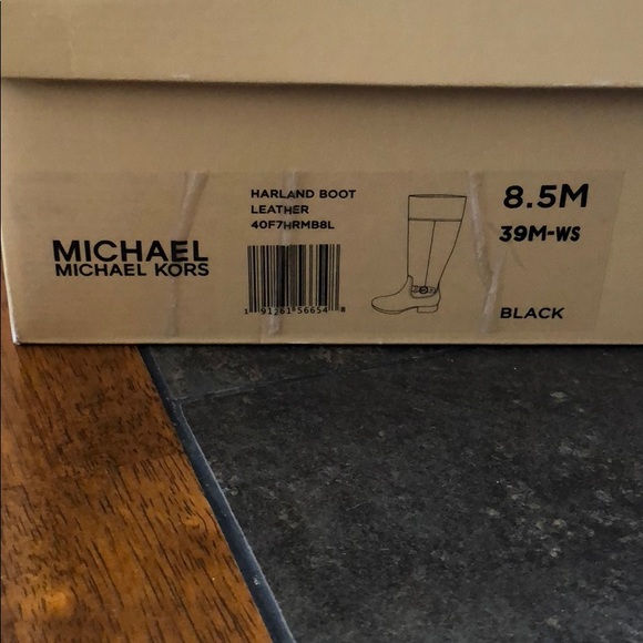 NWT Michael Kors Harland Leather Boots Size 8.5WS - Picture 3 of 4